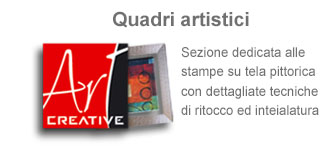 realizzazione tele pittoriche e quadri artistici